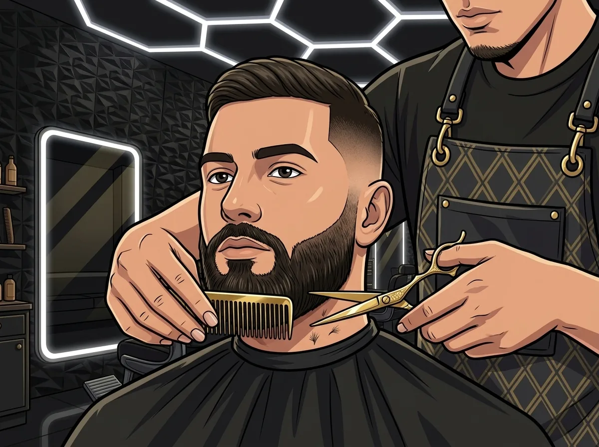 Taille de barbe soignée