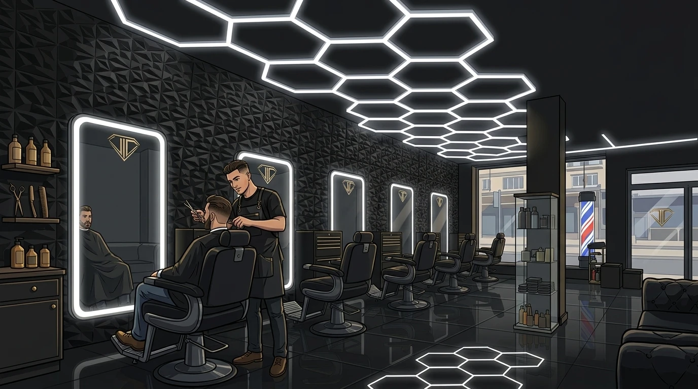 Intérieur salon VIP COiFF
